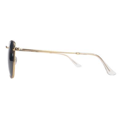 M10904 gold geometric metal sunglasses