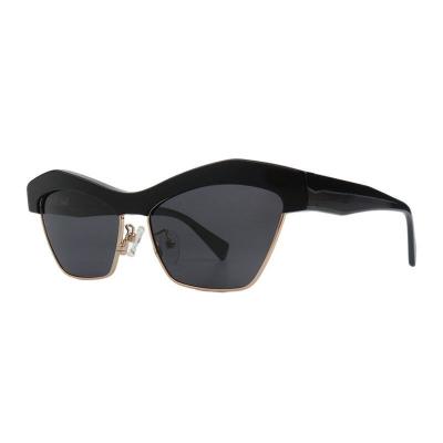A11049 black cat eye acetate sunglasses