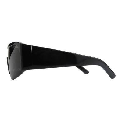 A11048 black shield acetate sunglasses