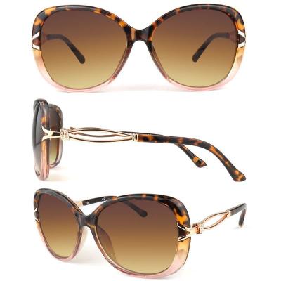 P10570 tortoiseshell/pink gradient butterfly pc/tr90 sunglasses