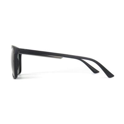 P10566 matte black square pc/tr90 sunglasses