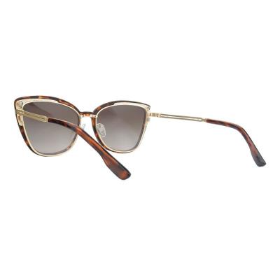 H10450 tortoiseshell (amber / brown) cat eye mixed-material sunglasses