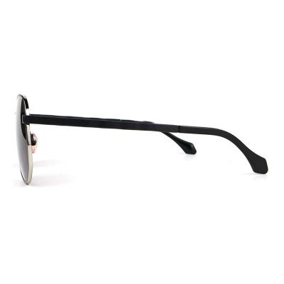 M10897 black aviator metal sunglasses
