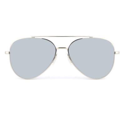M10903 silver aviator metal sunglasses