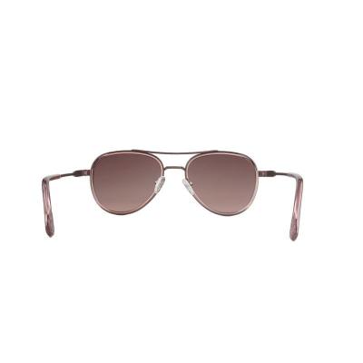H10449 brown / copper aviator mixed-material sunglasses