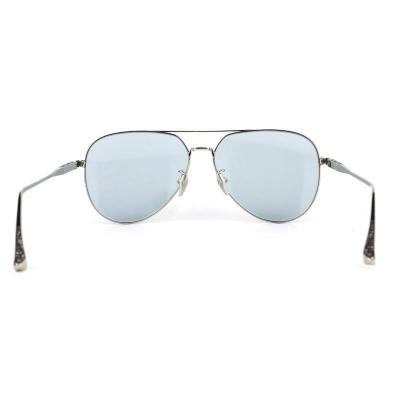 M10898 silver aviator metal sunglasses