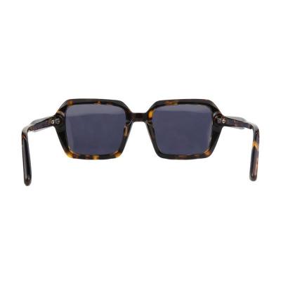 A11053 tortoise geometric acetate sunglasses