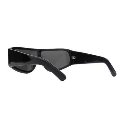 A11048 black shield acetate sunglasses