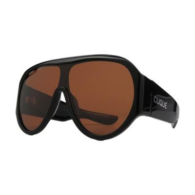 A11047 tortoise shield acetate sunglasses