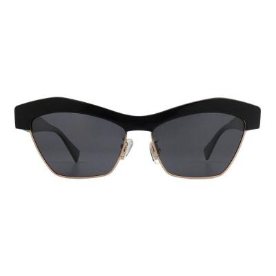 A11049 black cat eye acetate sunglasses