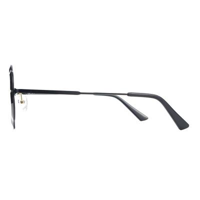 M10906 gold geometric metal sunglasses