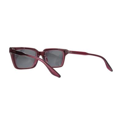 A11055 burgundy square acetate sunglasses