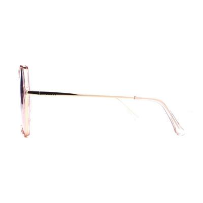M10940 rose gold geometric metal sunglasses