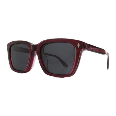 A11057 burgundy wayfarer acetate sunglasses