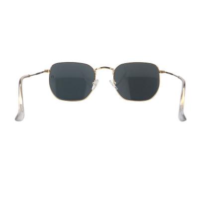 M10904 gold geometric metal sunglasses