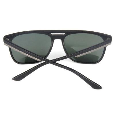 P10566 matte black square pc/tr90 sunglasses