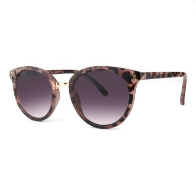 P10573 tortoiseshell round pc/tr90 sunglasses