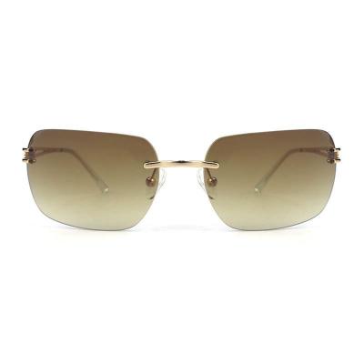 M10910 gold square metal sunglasses