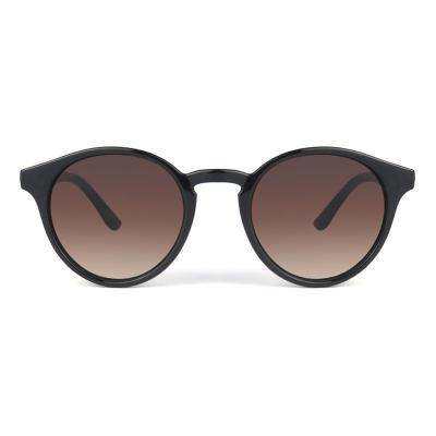 P10598 black round pc/tr90 sunglasses