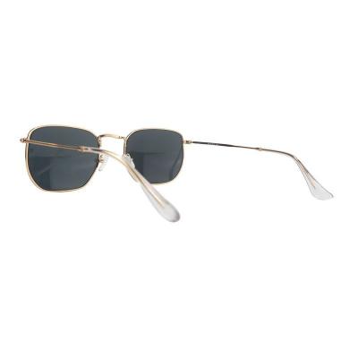 M10904 gold geometric metal sunglasses