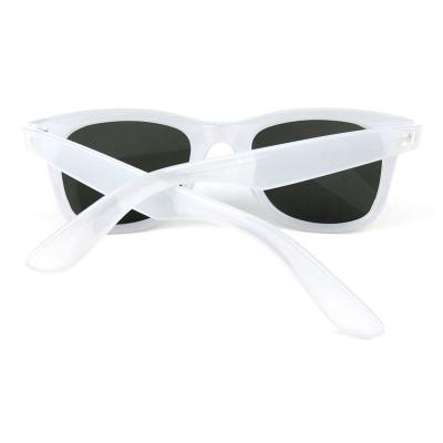 P10582 white wayfarer pc/tr90 sunglasses