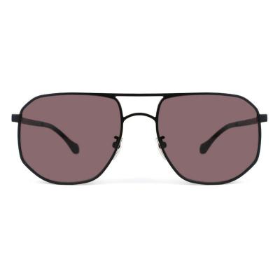 M10897 black aviator metal sunglasses