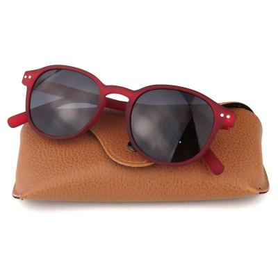 P10572 red round pc/tr90 sunglasses