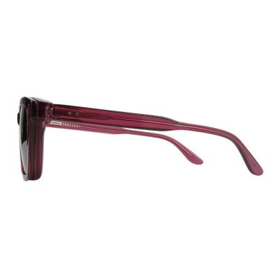 A11057 burgundy wayfarer acetate sunglasses