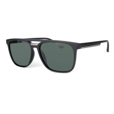 P10566 matte black square pc/tr90 sunglasses