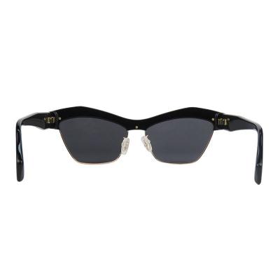 A11049 black cat eye acetate sunglasses