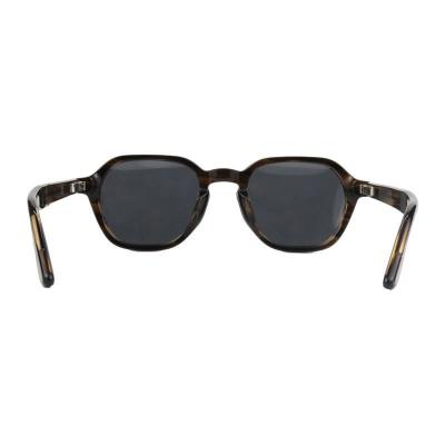 A11059 tortoise geometric acetate sunglasses