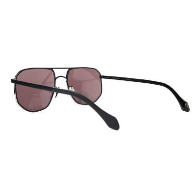 M10897 black aviator metal sunglasses