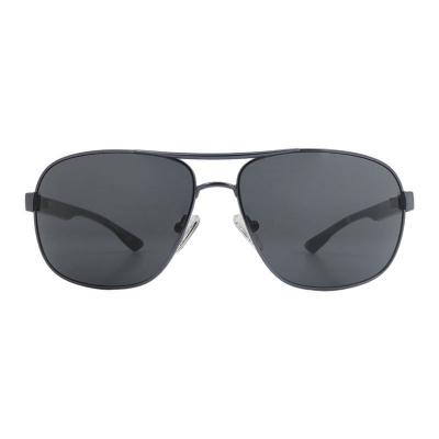 H10458 black aviator mixed-material sunglasses