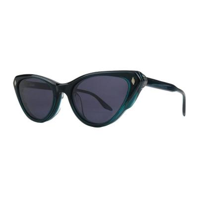 A11062 black cat eye acetate sunglasses
