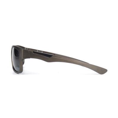 P10619 bronze/gunmetal brown square pc/tr90 sunglasses