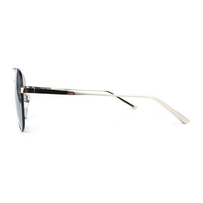 M10898 silver aviator metal sunglasses
