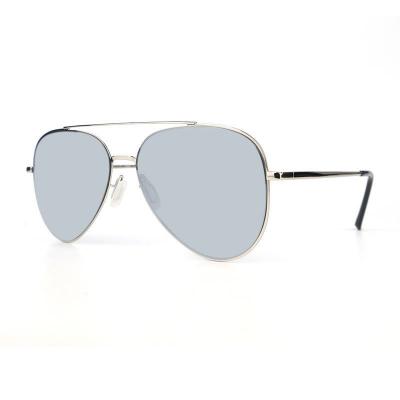 M10903 silver aviator metal sunglasses