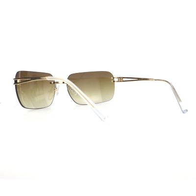 M10910 gold square metal sunglasses