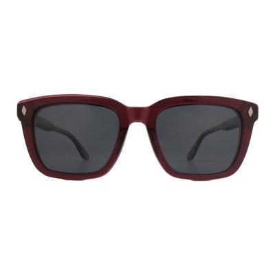 A11057 burgundy wayfarer acetate sunglasses