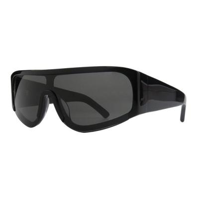 A11048 black shield acetate sunglasses