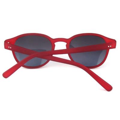 P10572 red round pc/tr90 sunglasses