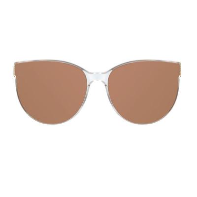 P10686 clear/transparent cat eye pc/tr90 sunglasses