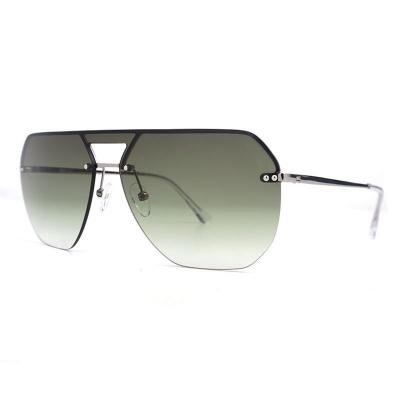 M10938 black shield metal sunglasses
