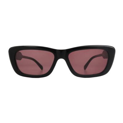 A11074 black geometric acetate sunglasses