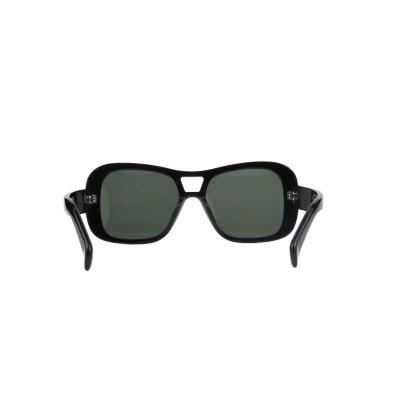 A11075 black square acetate sunglasses