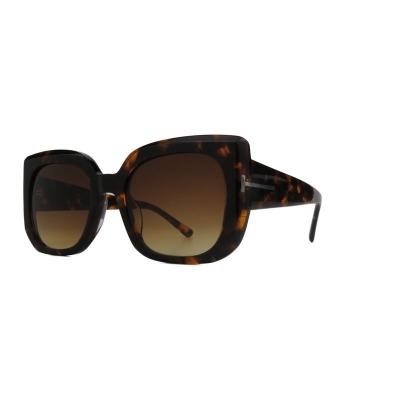 A11069 tortoise square acetate sunglasses