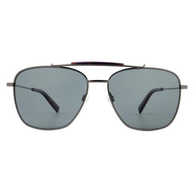 M10955 gunmetal aviator metal sunglasses