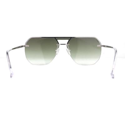 M10938 black shield metal sunglasses