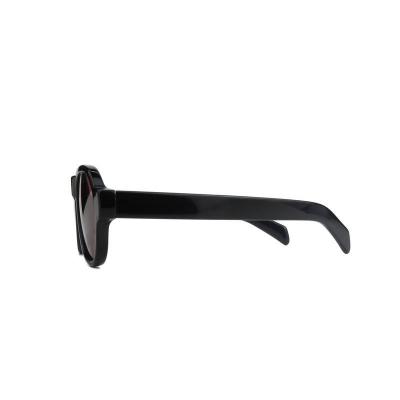 A11076 black aviator acetate sunglasses