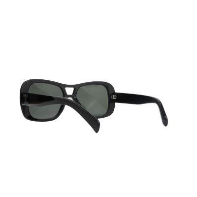 A11075 black square acetate sunglasses